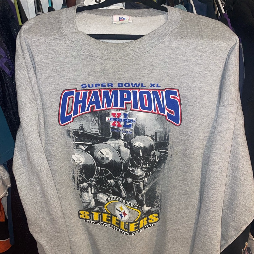 Vintage NFL Steelers Champions CrewNeck